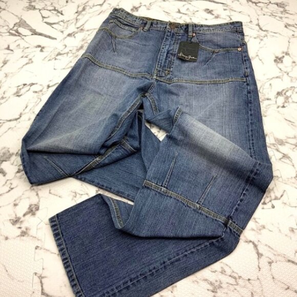 Men's Sean John Sandblast Mid Blue Denim Pants NWT